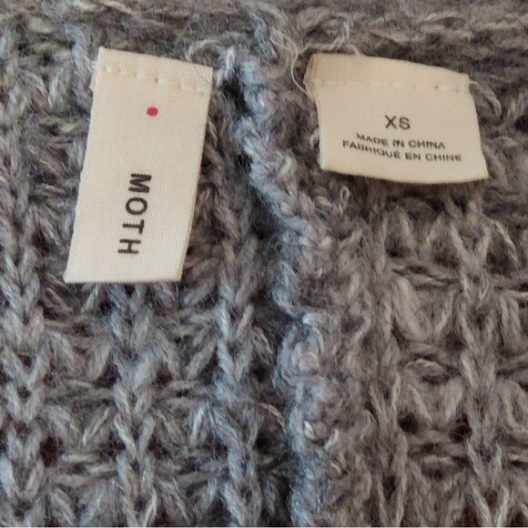 Anthropologie Moth Wool Blend Rocia Ruffle Sweater Cardigan Size XS - Picture 10 of 12